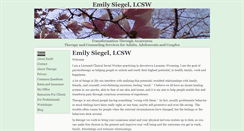 Desktop Screenshot of emilysiegeltherapy.com
