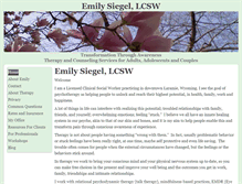 Tablet Screenshot of emilysiegeltherapy.com